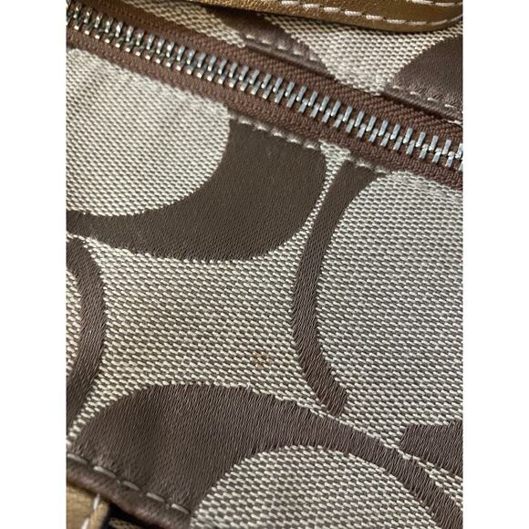 COACH F15587 SIGNATURE PIRNT CANVAS MUTI TRIM DIAPER BAG - Picture 12 of 16